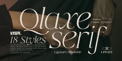 Qlaxe Serif Font Poster 1