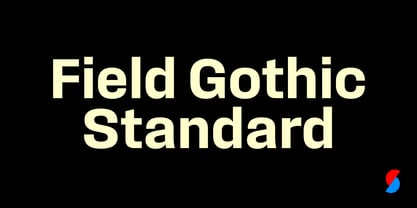 Field Gothic Standard Font Poster 1