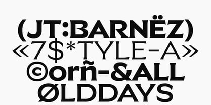 Jt Barnez Font Poster 7