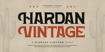 Hardan Vintage Font Poster 1