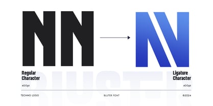 Bluter Font Poster 6