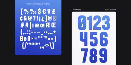Bluter Font Poster 10