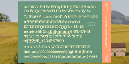 Heritale Aubrey Font Poster 15