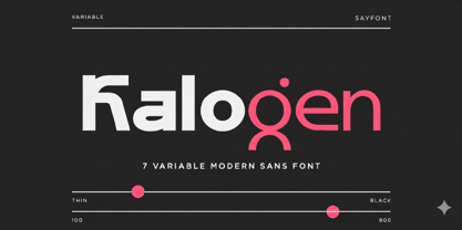 Kalogen Font Poster 1