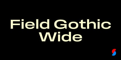 Field Gothic Wide Font Poster 1