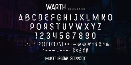 Warth Font Poster 10