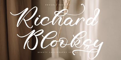 Richard Blooksy Font Poster 1