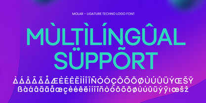 Molar Font Poster 12