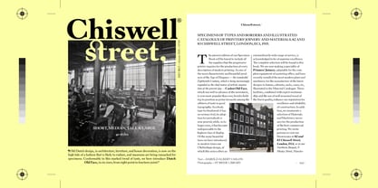 Chiswell Font Poster 7
