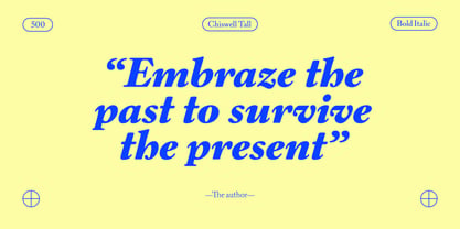 Chiswell Font Poster 8
