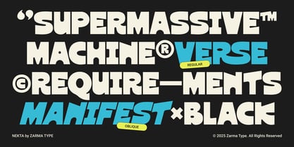 Nekta Font Poster 7