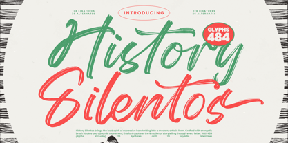 History Silentos Font Poster 1