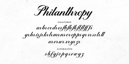 Philanthropy Font Poster 13