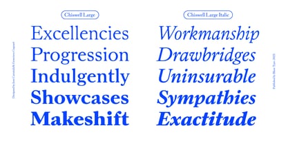 Chiswell Variable Font Poster 11