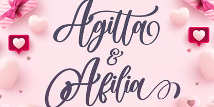 Agitta Afilia Font Poster 1
