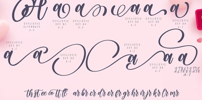 Agitta Afilia Font Poster 8