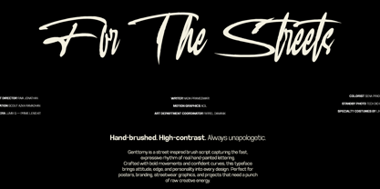 Genttomy Font Poster 2