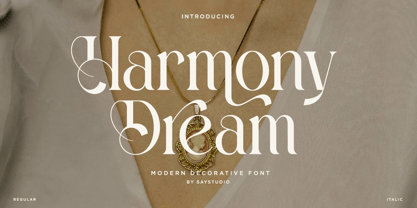 Harmony Dream Font Poster 1