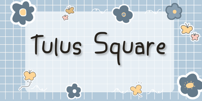 Tulus Square Font Poster 1