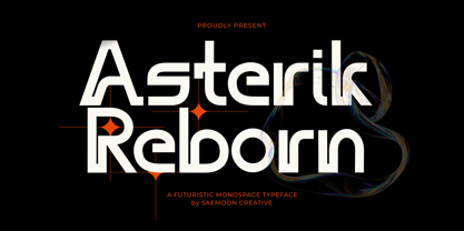 Asterik Reborn Font Poster 1