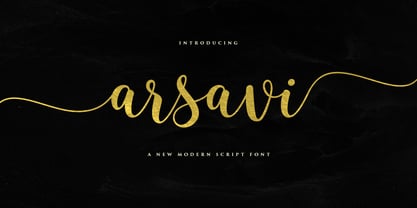 Arsavi Script Font Poster 1