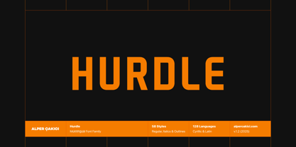 Hurdle Font Poster 1