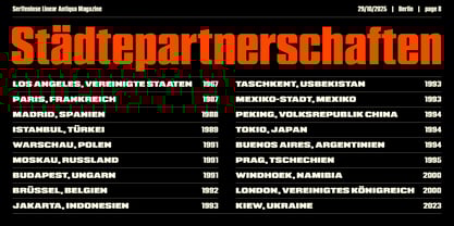 Serifenlose Linear Antiqua Font Poster 8