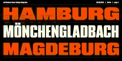 Serifenlose Linear Antiqua Font Poster 4