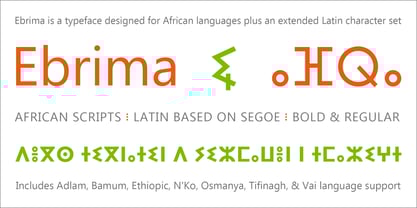 Ebrima SA Font Poster 3