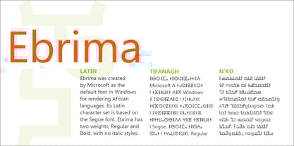 Ebrima SA Font Poster 4