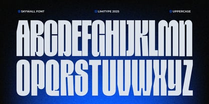 Skywall Font Poster 9