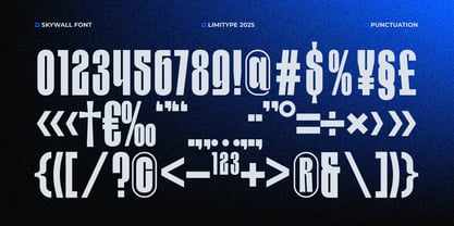 Skywall Font Poster 12