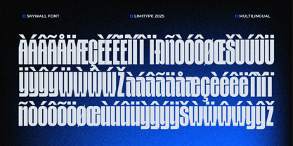 Skywall Font Poster 11