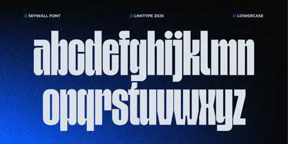 Skywall Font Poster 10