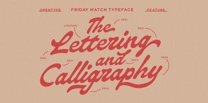 Friday Match Font Poster 2