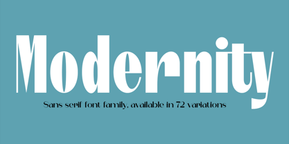Modernity Font Poster 1