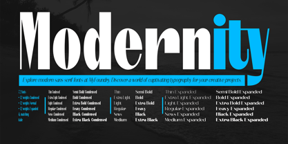Modernity Font Poster 2