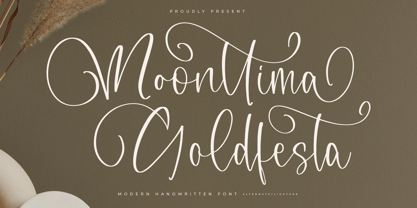 Moonttima Goldfesta Font Poster 1