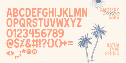 Amotery Deluna Font Poster 6