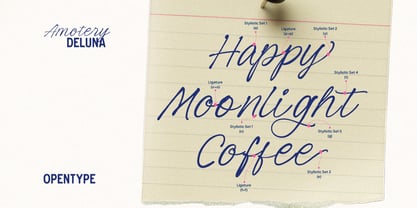Amotery Deluna Font Poster 9