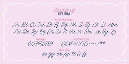 Amotery Deluna Font Poster 7