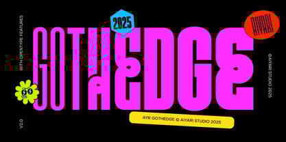 Ayr Gothedge Font Poster 1