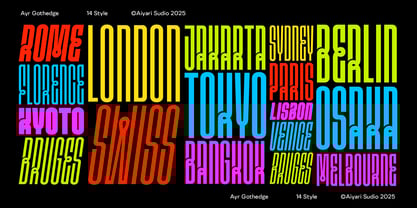 Ayr Gothedge Font Poster 8