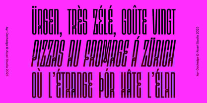 Ayr Gothedge Font Poster 7