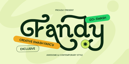 Fandy Font Poster 1