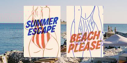 Aloha Waves Font Poster 4