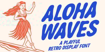 Aloha Waves Font Poster 1