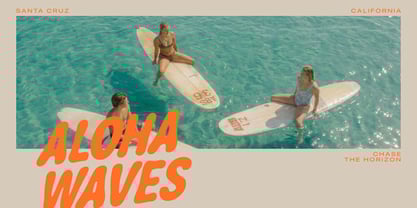 Aloha Waves Font Poster 5