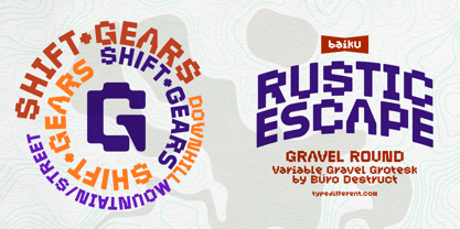 BD Gravel Font Poster 3