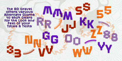 BD Gravel Font Poster 7